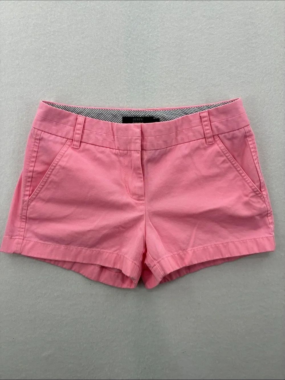 3For$20 J. Crew Pink Cotton Chino Bermuda Shorts size: 2
